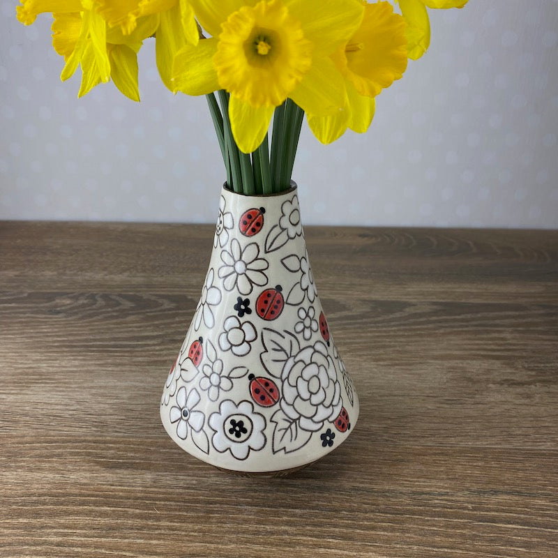 Ladybug Vase