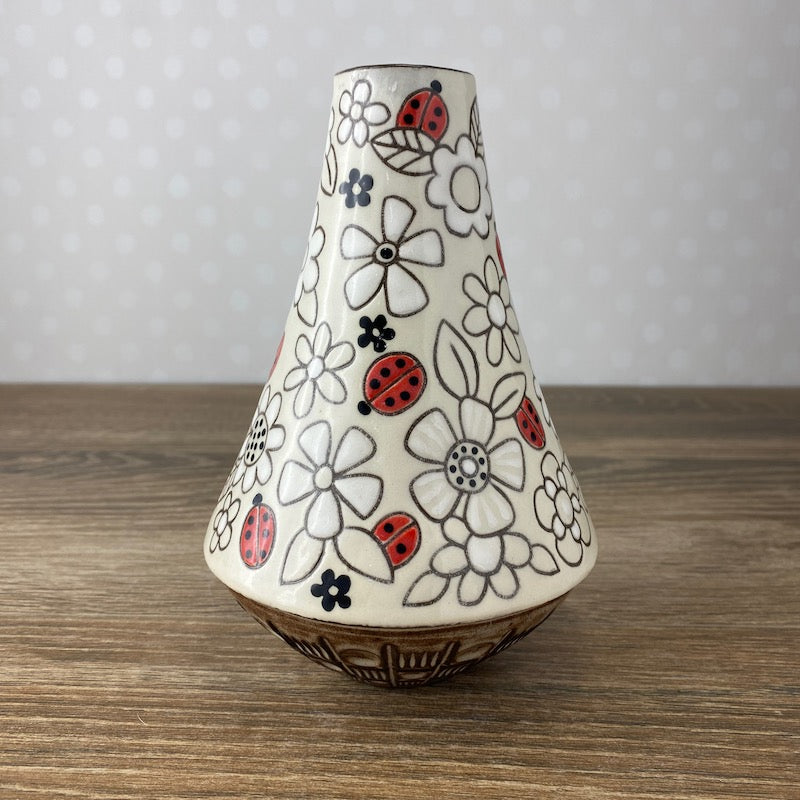 Ladybug Vase