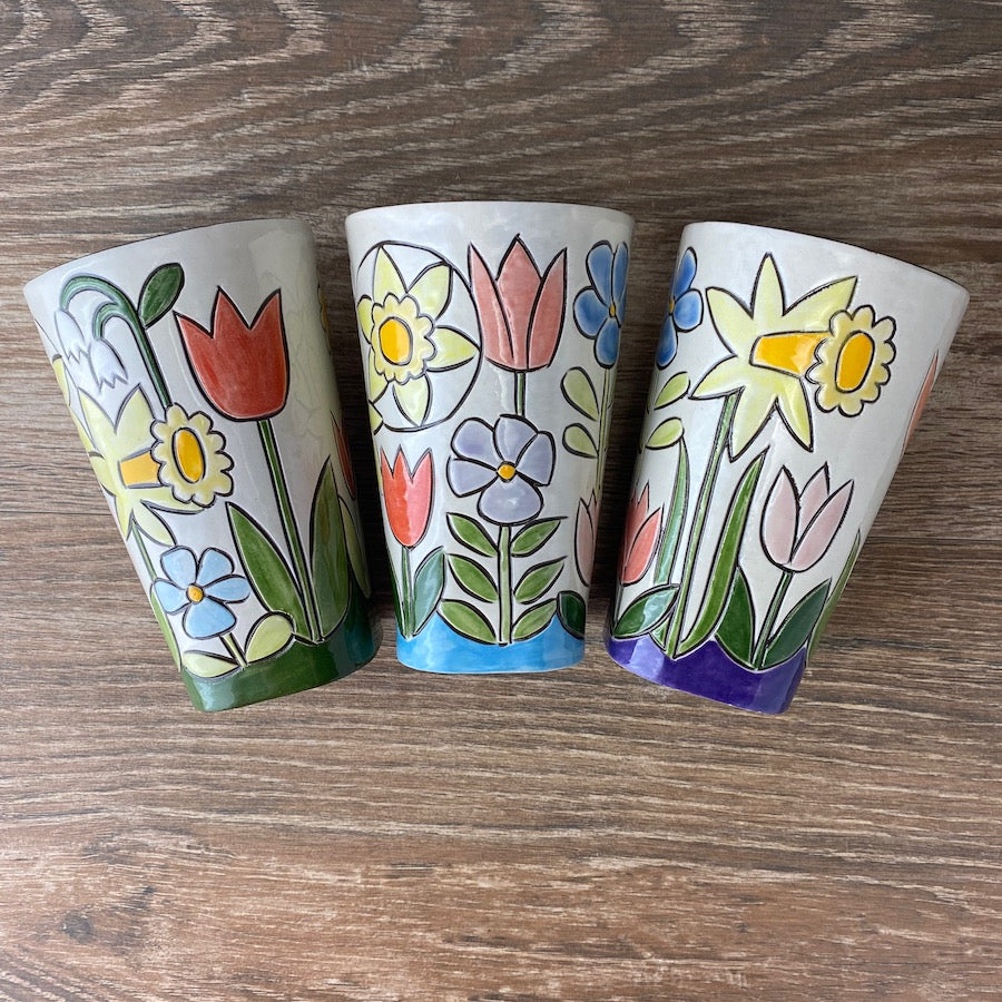 Spring Floral Tumbler