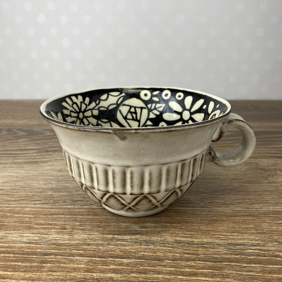 Black and White Soup Bowl