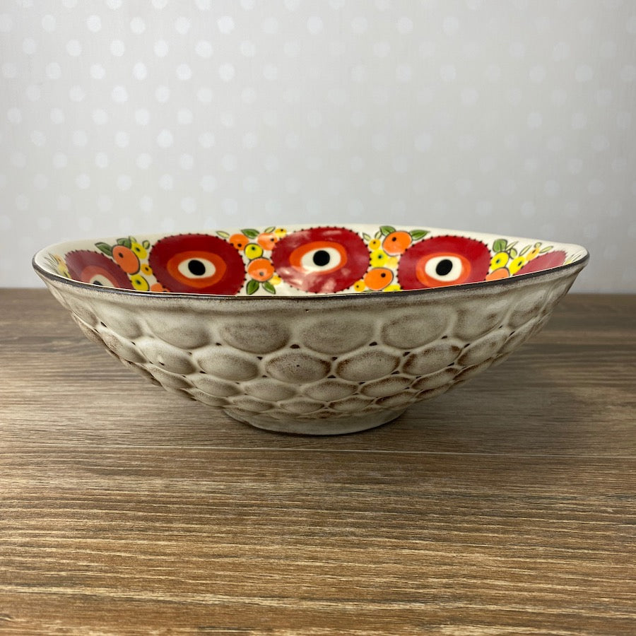 Bubble Bowl with Evil Eye Vintage Floral