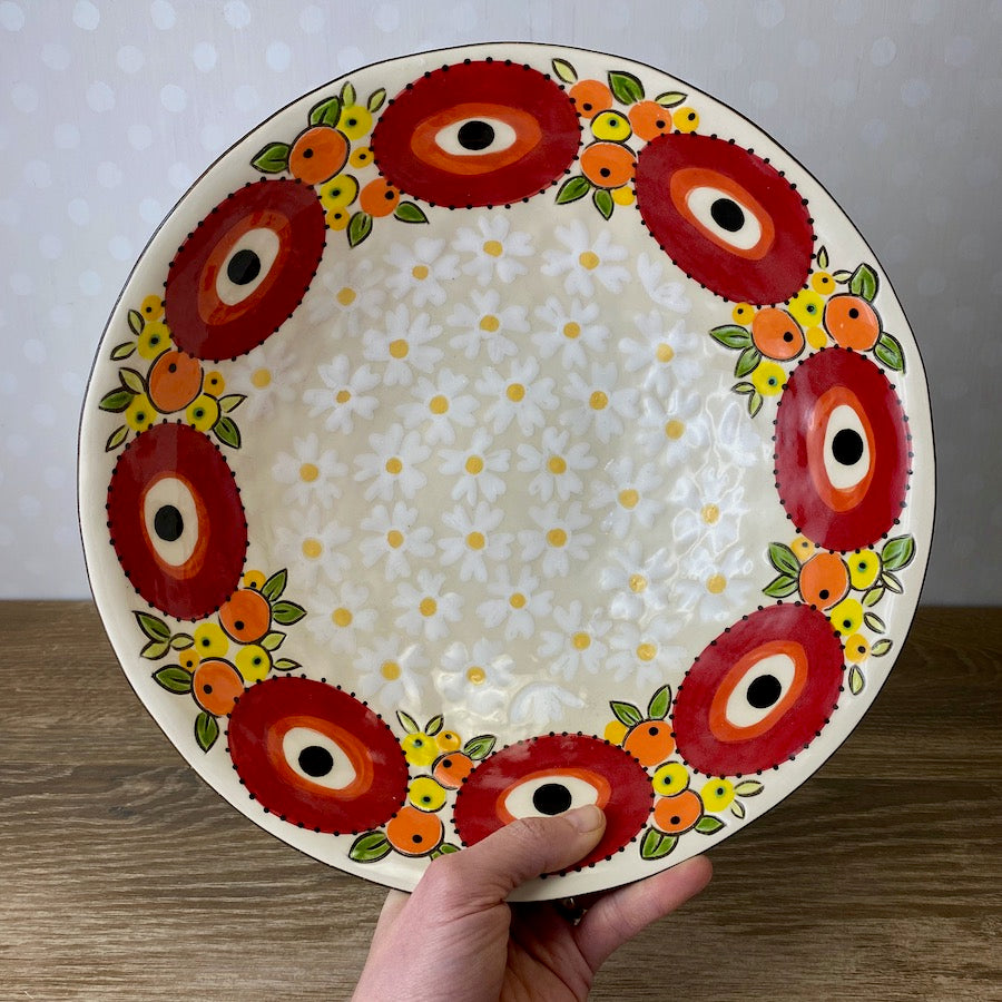 Bubble Bowl with Evil Eye Vintage Floral