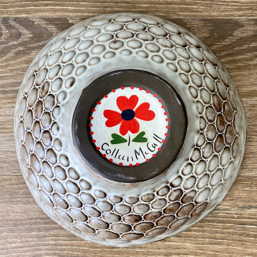 Bubble Bowl with Evil Eye Vintage Floral