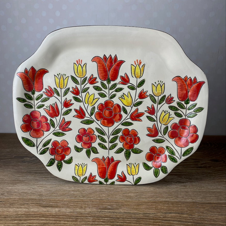 Red Tulip Platter