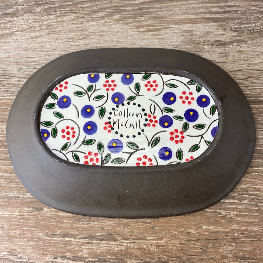 Vintage Floral Plate | Small Platter