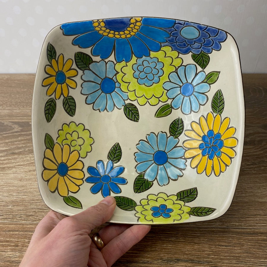 Flower Power Square Bowl