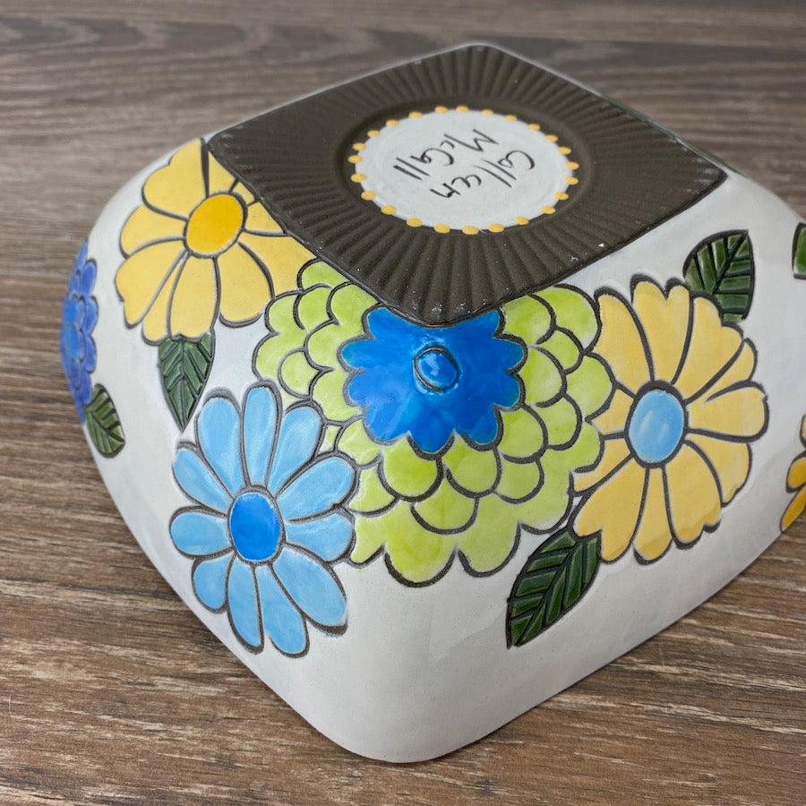 Flower Power Square Bowl