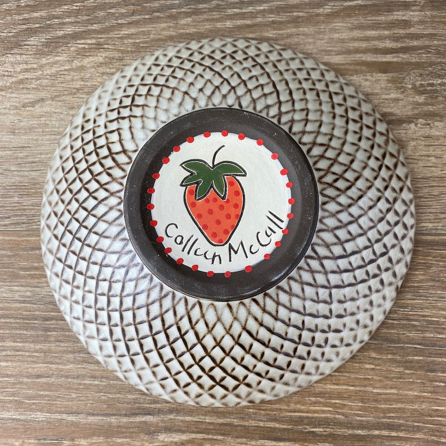 Red Bowl with Strawberries