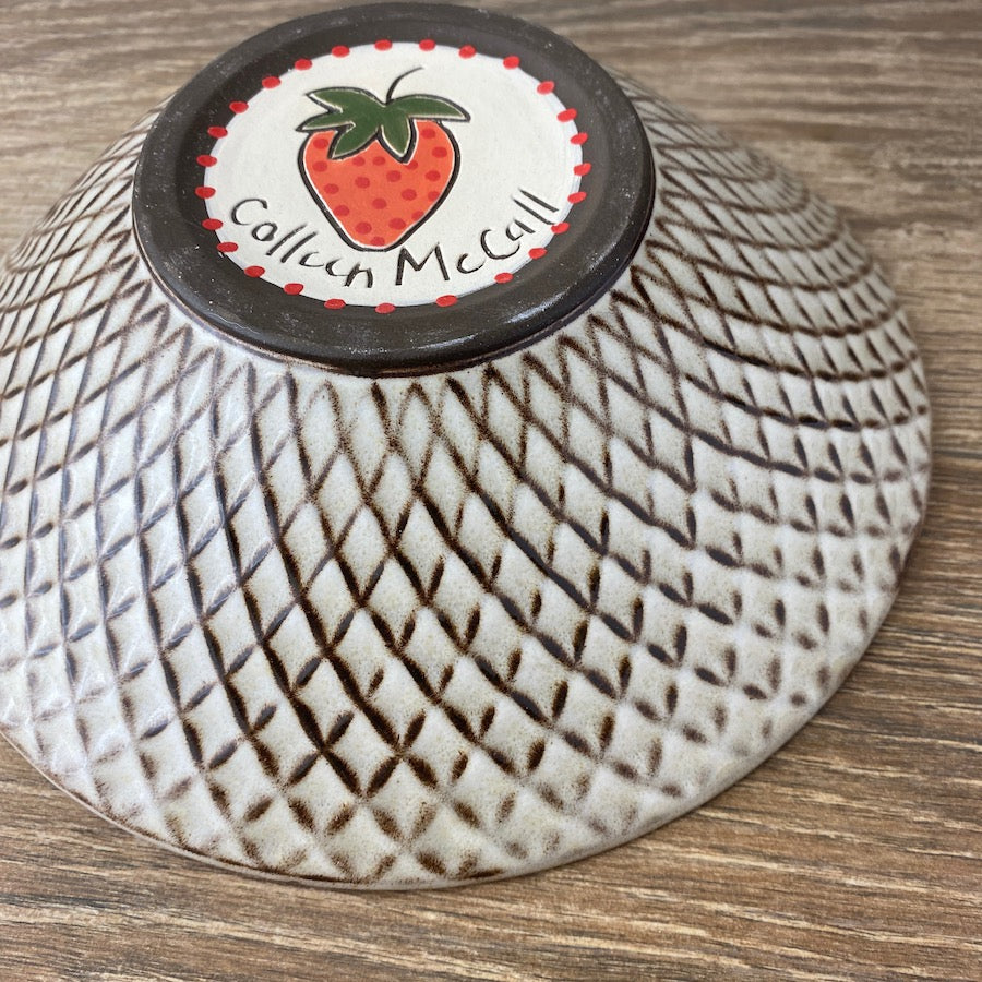 Red Bowl with Strawberries