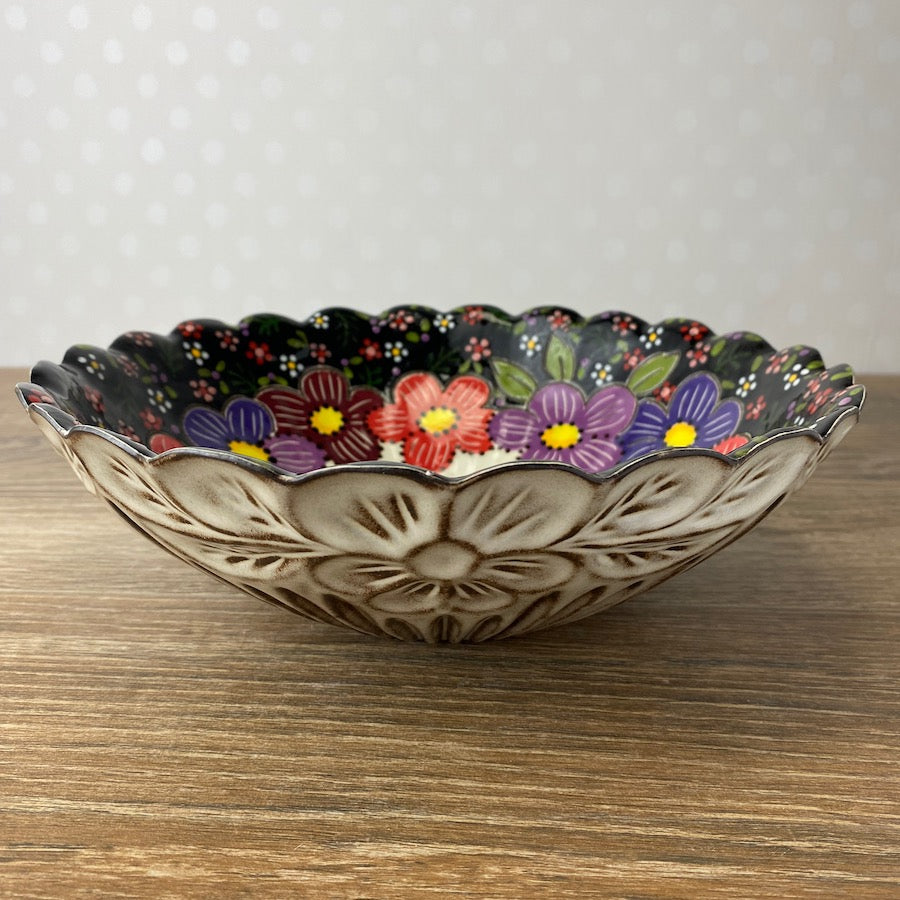 Vintage Floral Ceramic Bowl
