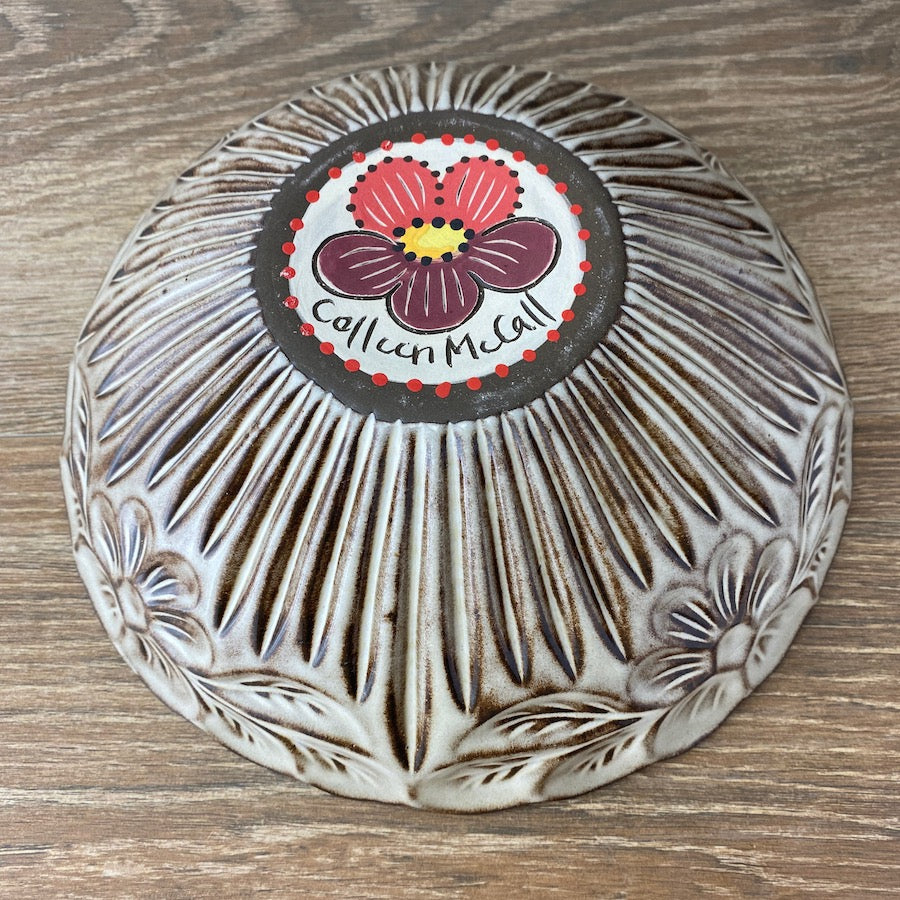 Vintage Floral Ceramic Bowl