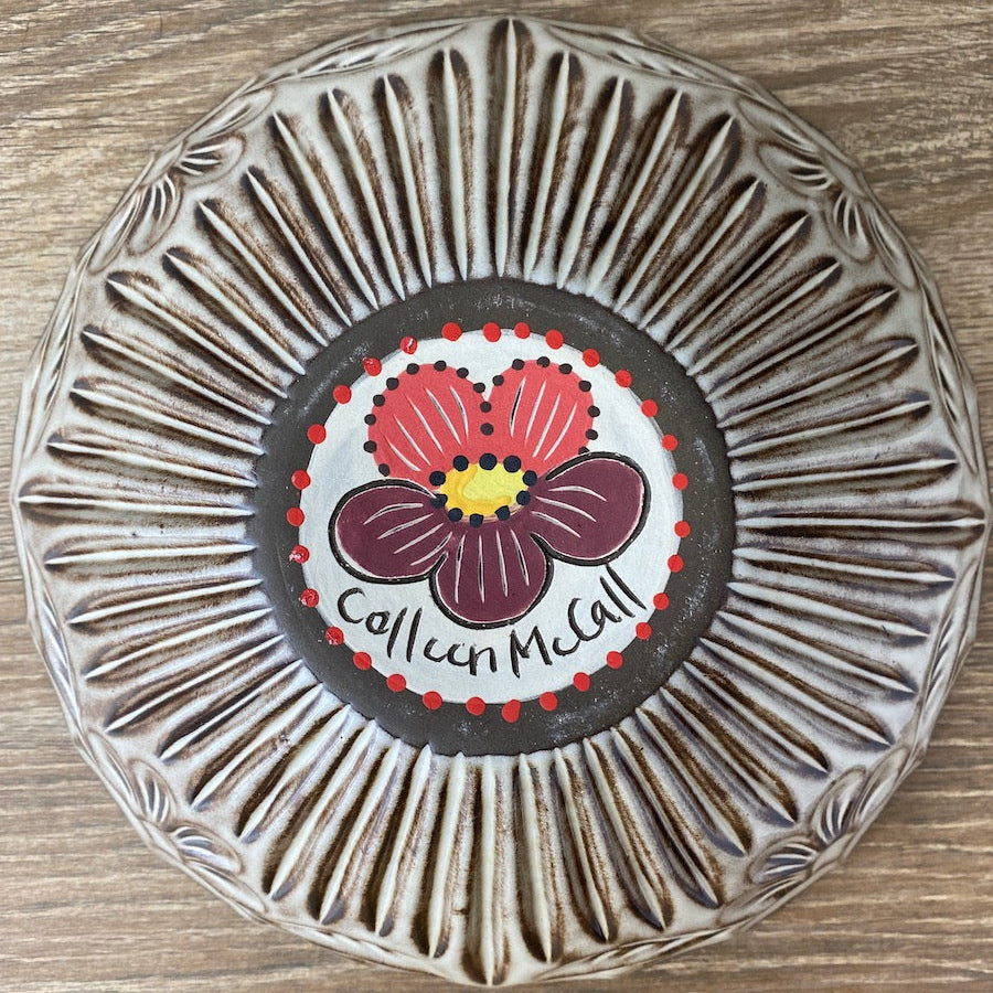 Vintage Floral Ceramic Bowl