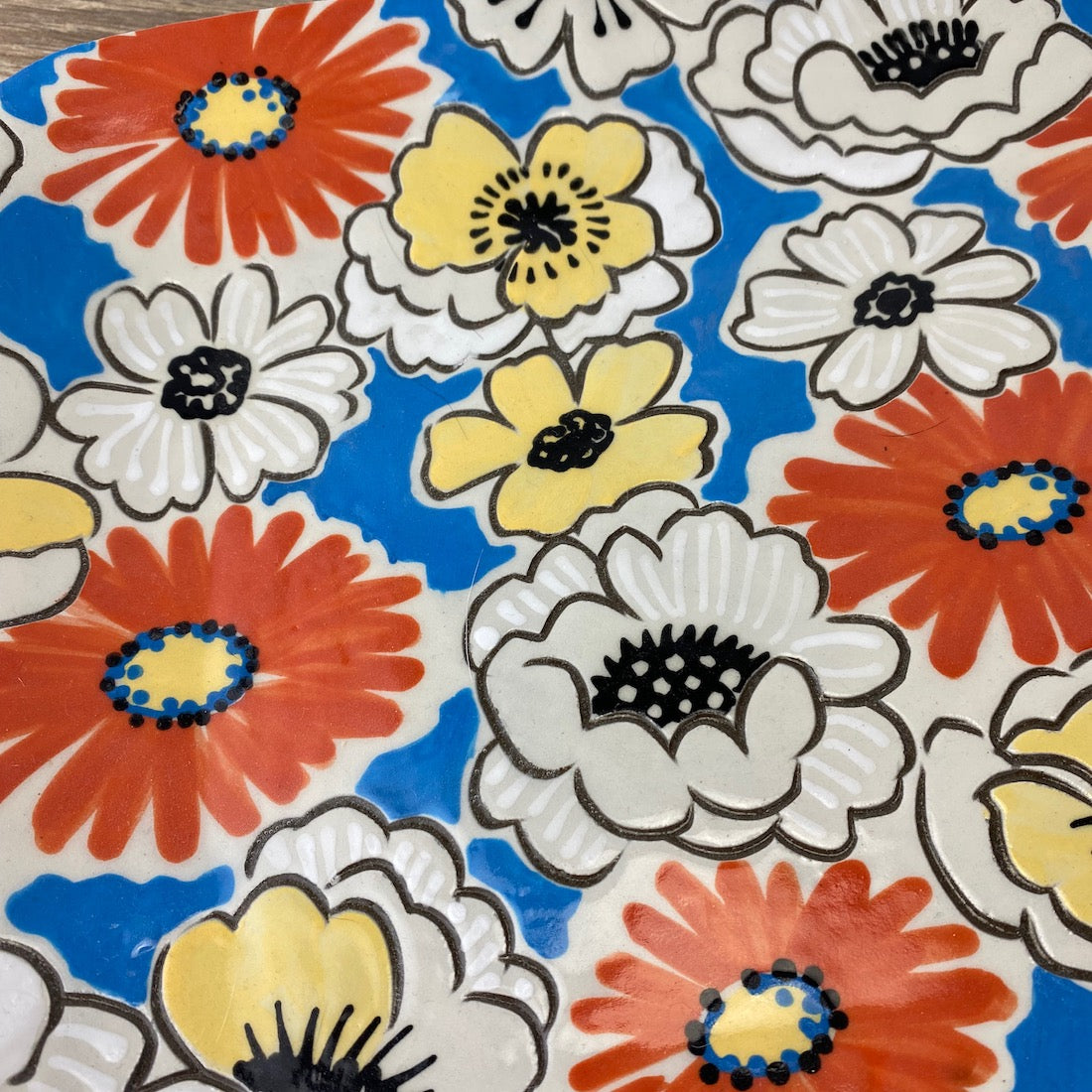 Colorful Stoneware Platter