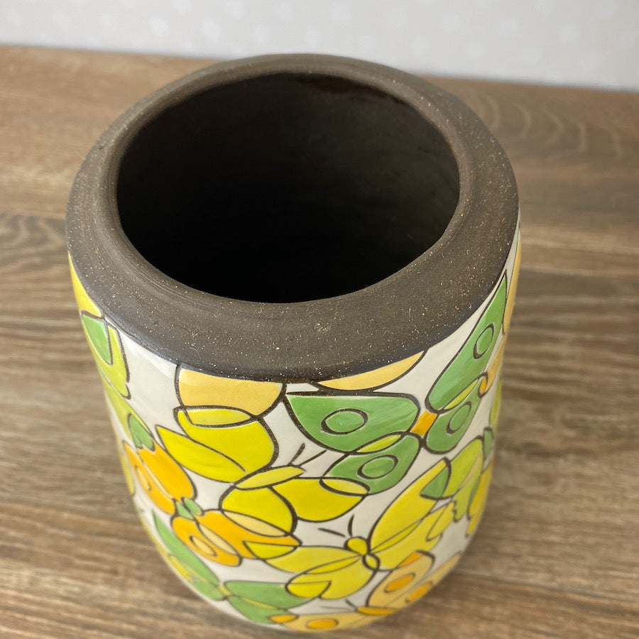 Tall Flower Vase wth Butterflies