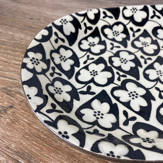 Small Vintage Print Platter | Plate