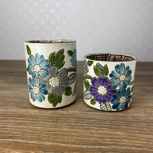 Golden Vintage Floral Mug