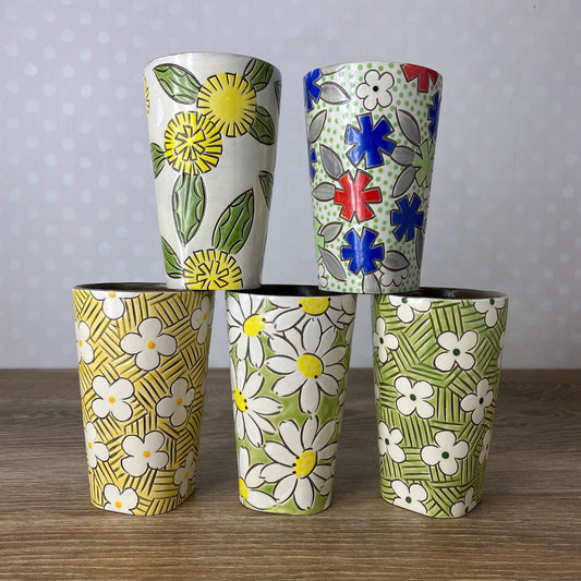 Hand Painted Tumbler | Pint Size | Assorted
