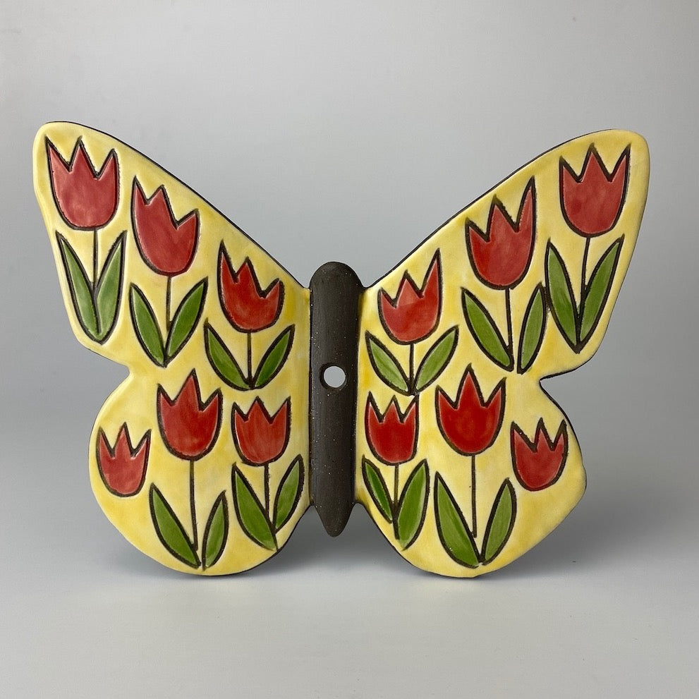 Handpainted Ceramic Butterfly | Wall Mount | Assorted