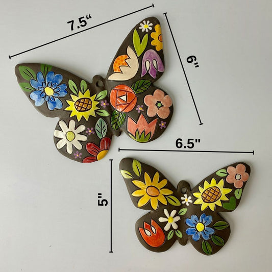 Handpainted Ceramic Butterfly | Wall Mount | Assorted