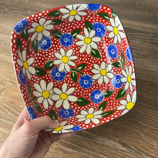 Modern Vintage Square Bowl