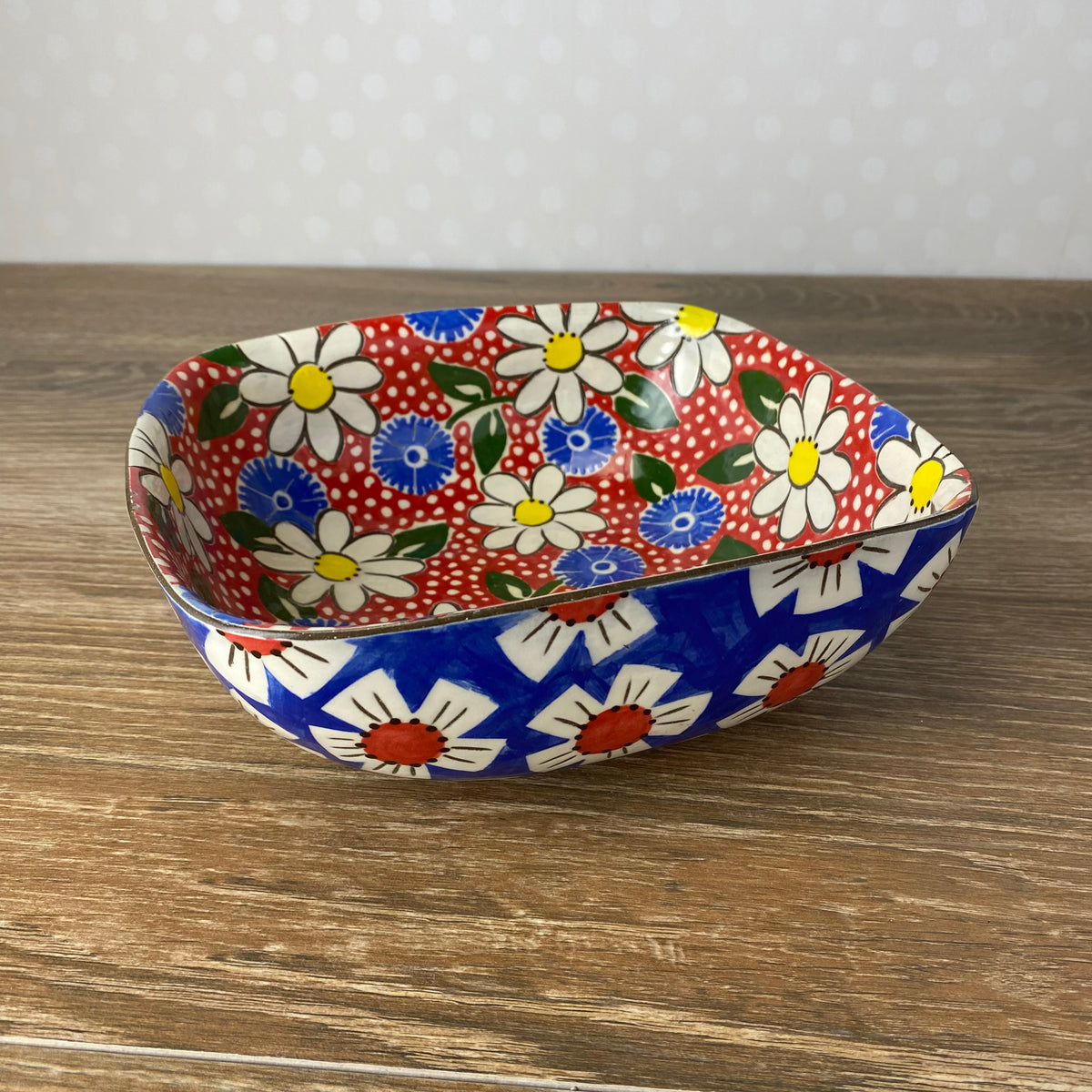 Modern Vintage Square Bowl