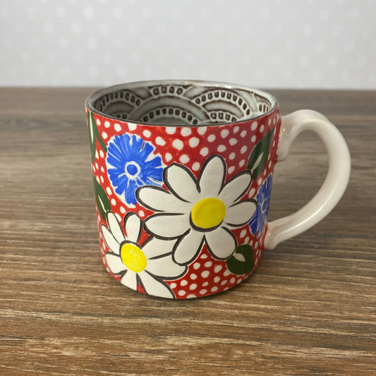 Handpainted Stoneware Mug | Daisy Dot