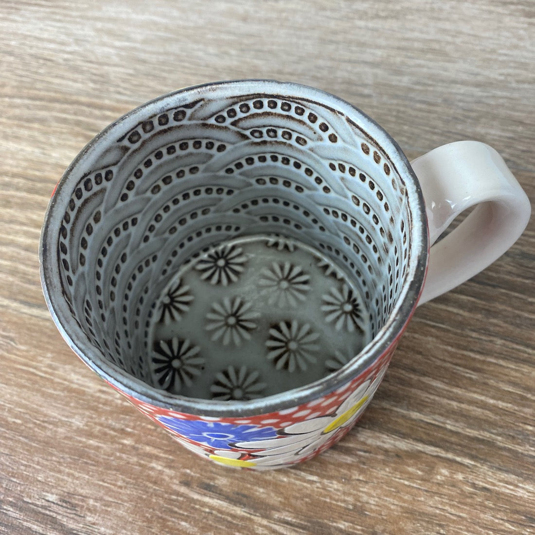 Handpainted Stoneware Mug | Daisy Dot