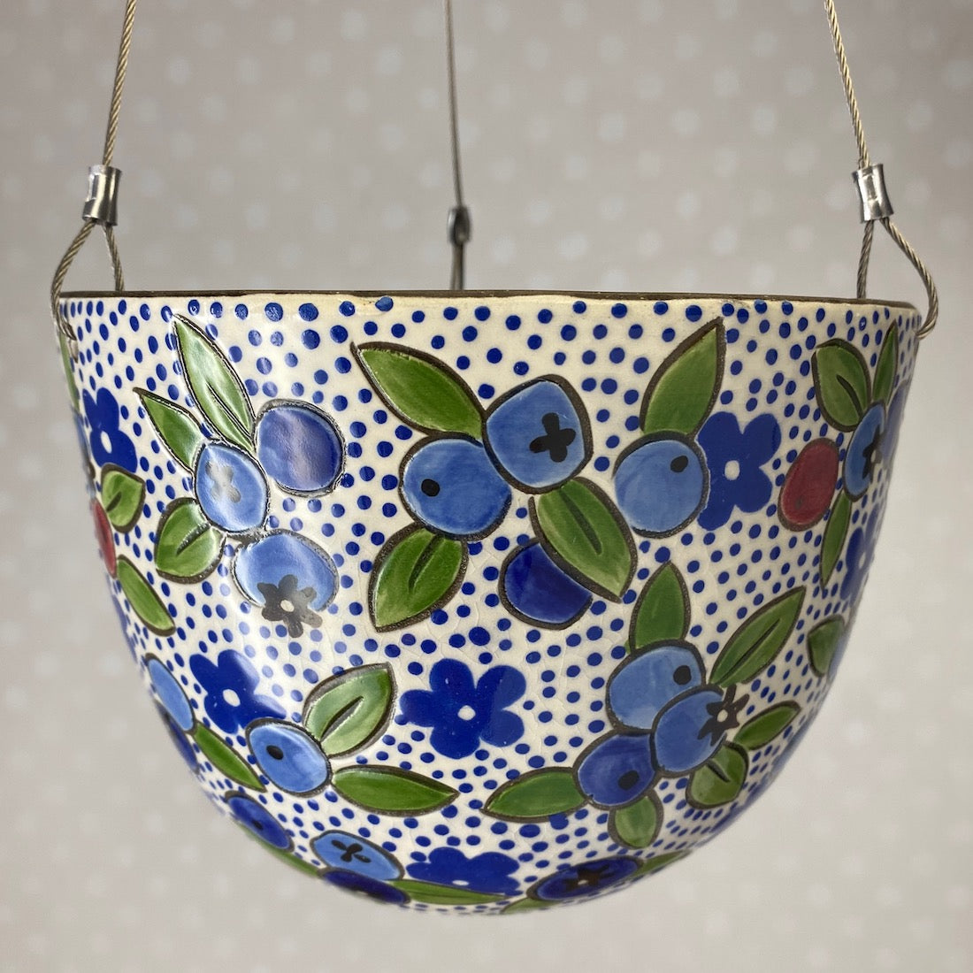 Large Stoneware Hanging Planter | 7 inch | Assorted
