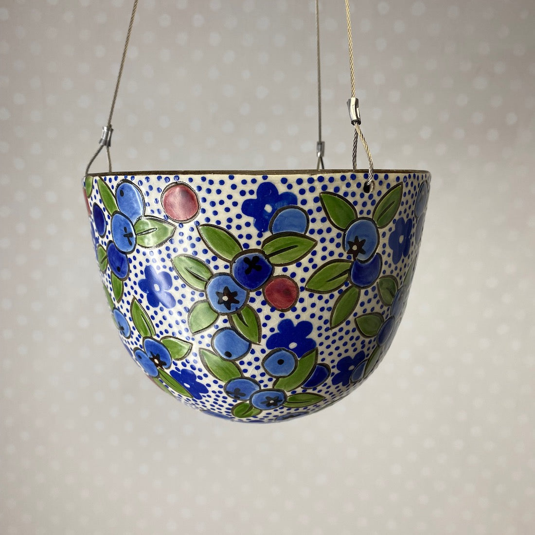 Large Stoneware Hanging Planter | 7 inch | Assorted