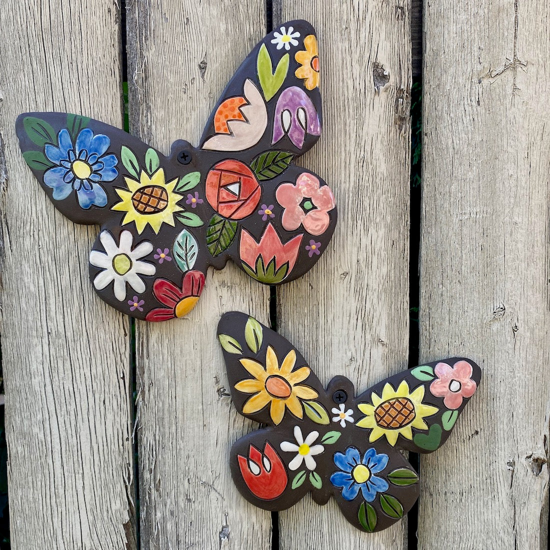 Handpainted Ceramic Butterfly | Wall Mount | Assorted