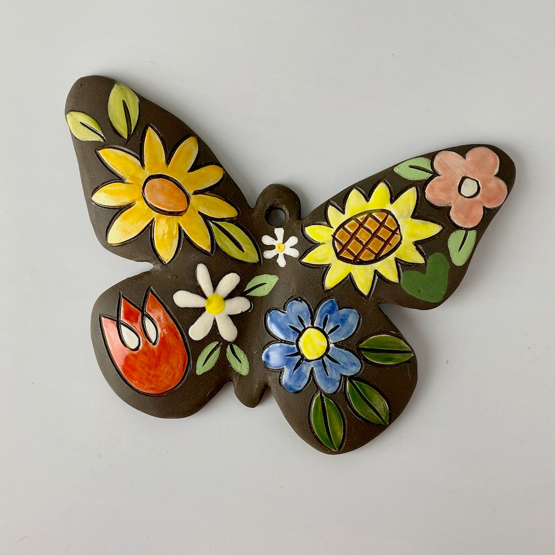 Handpainted Ceramic Butterfly | Wall Mount | Assorted