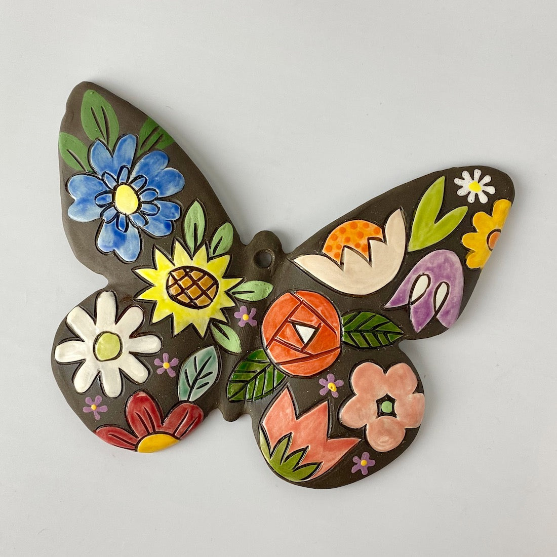 Handpainted Ceramic Butterfly | Wall Mount | Assorted