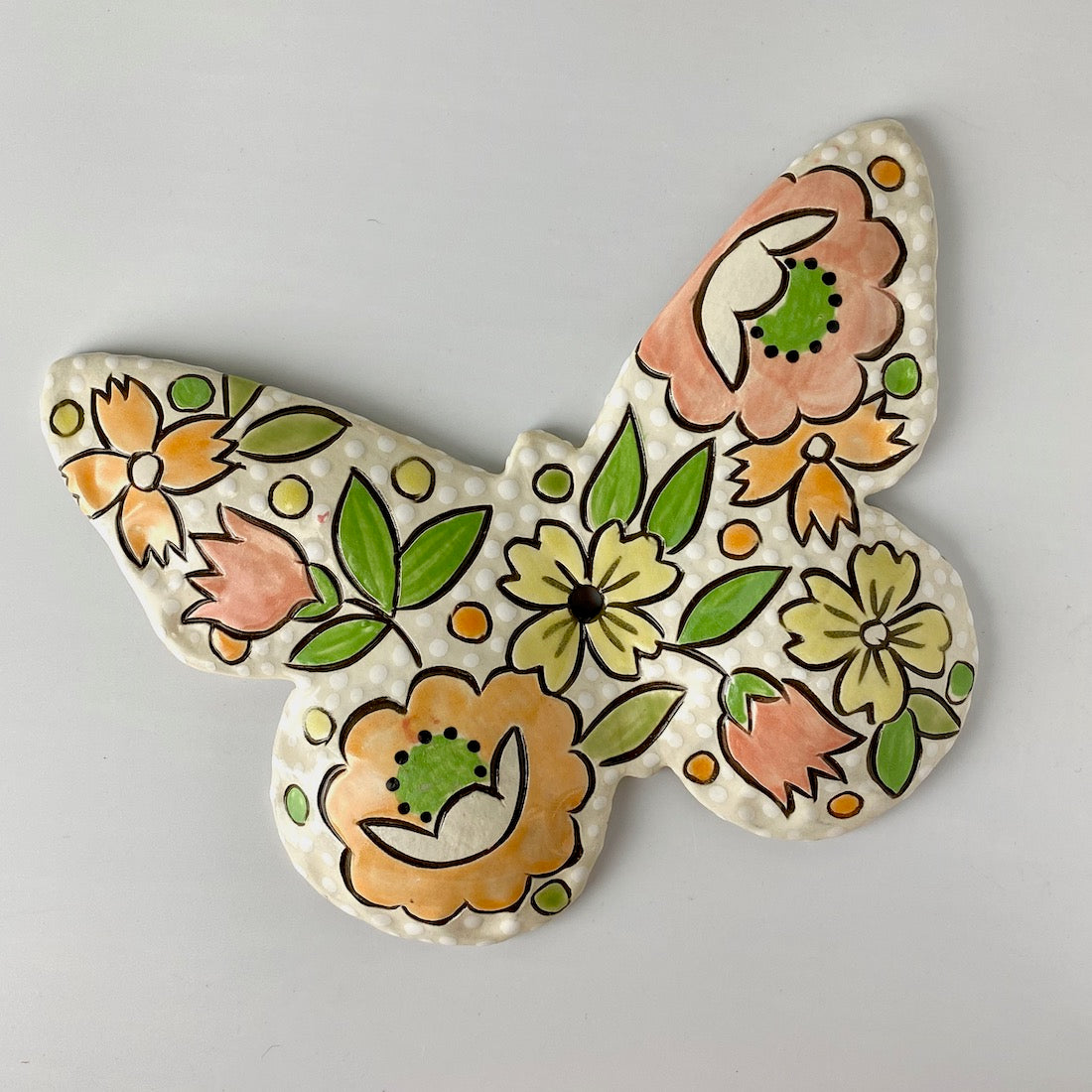 Handpainted Ceramic Butterfly | Wall Mount | Assorted