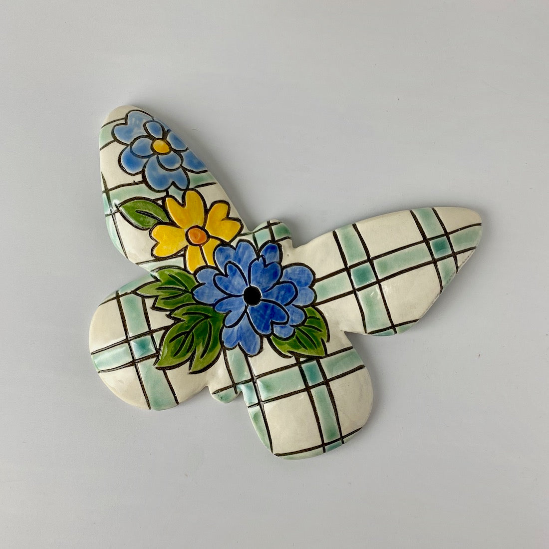 Handpainted Ceramic Butterfly | Wall Mount | Assorted