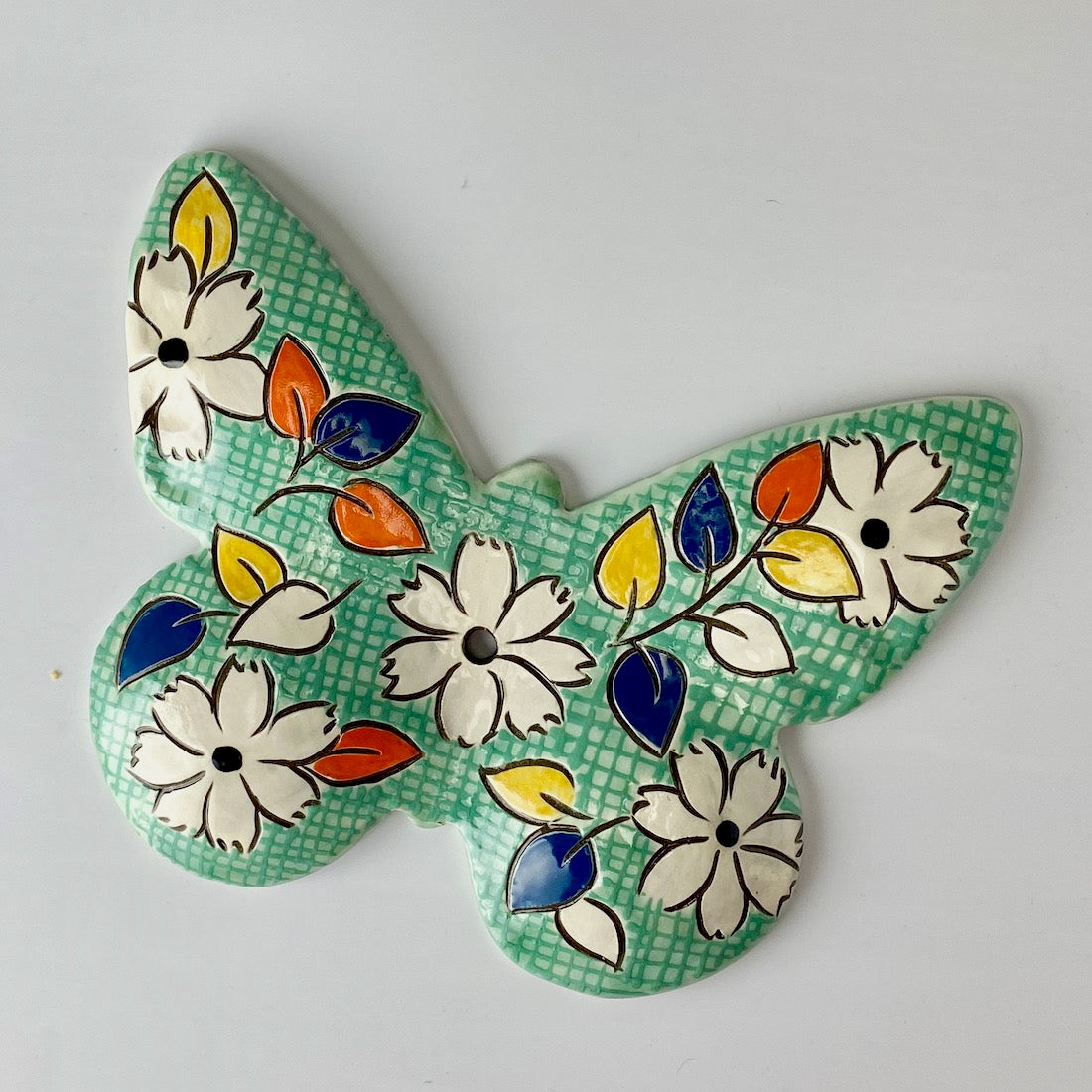 Handpainted Ceramic Butterfly | Wall Mount | Assorted