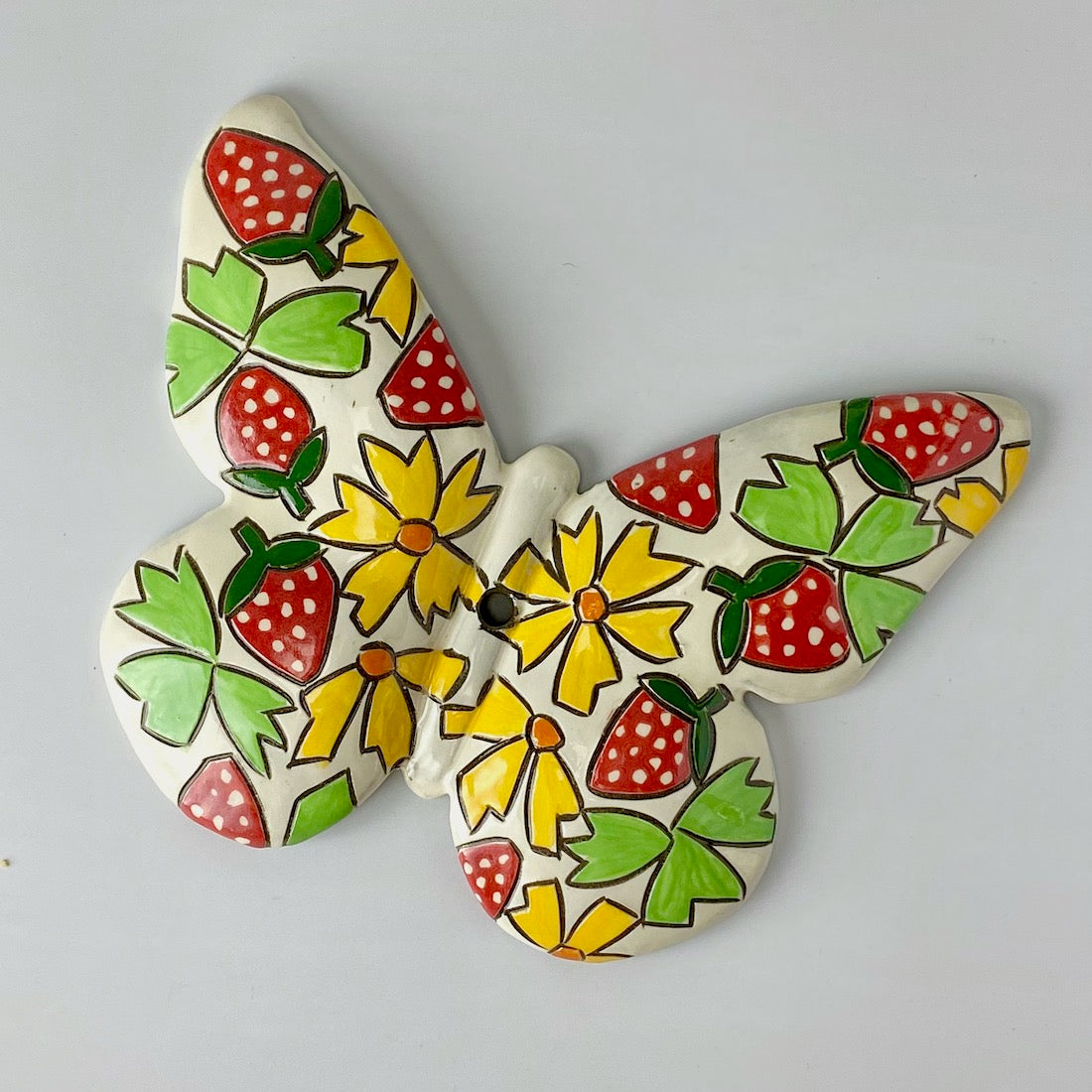 Handpainted Ceramic Butterfly | Wall Mount | Assorted