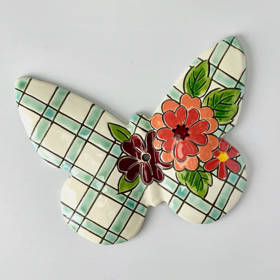 Handpainted Ceramic Butterfly | Wall Mount | Assorted
