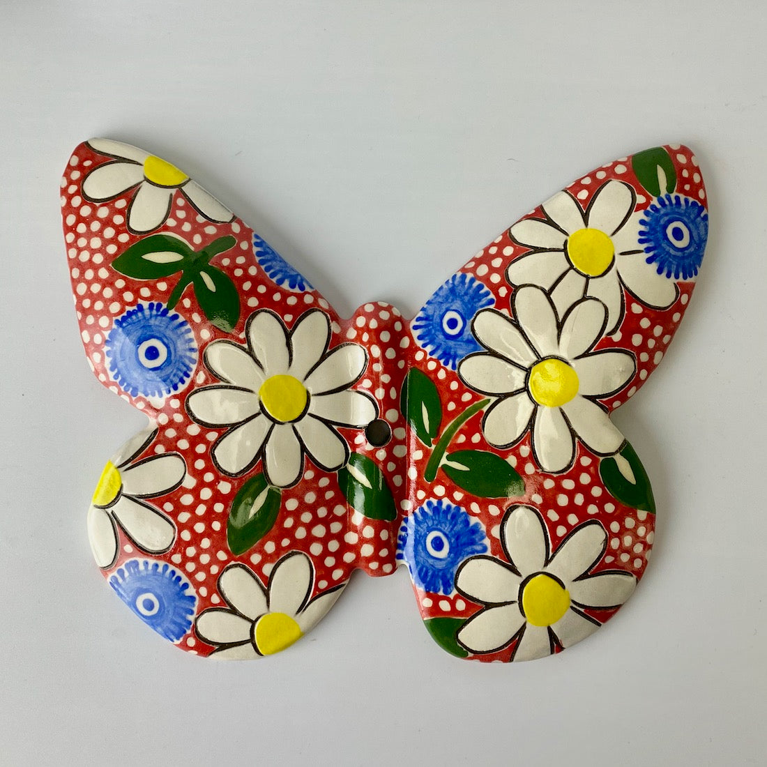 Handpainted Ceramic Butterfly | Wall Mount | Assorted