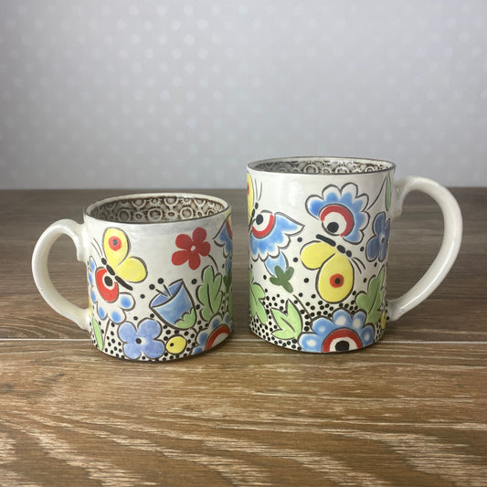 Butterfly and Flower Coffee Mug