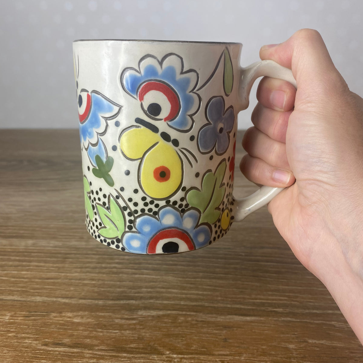 Butterfly and Flower Coffee Mug