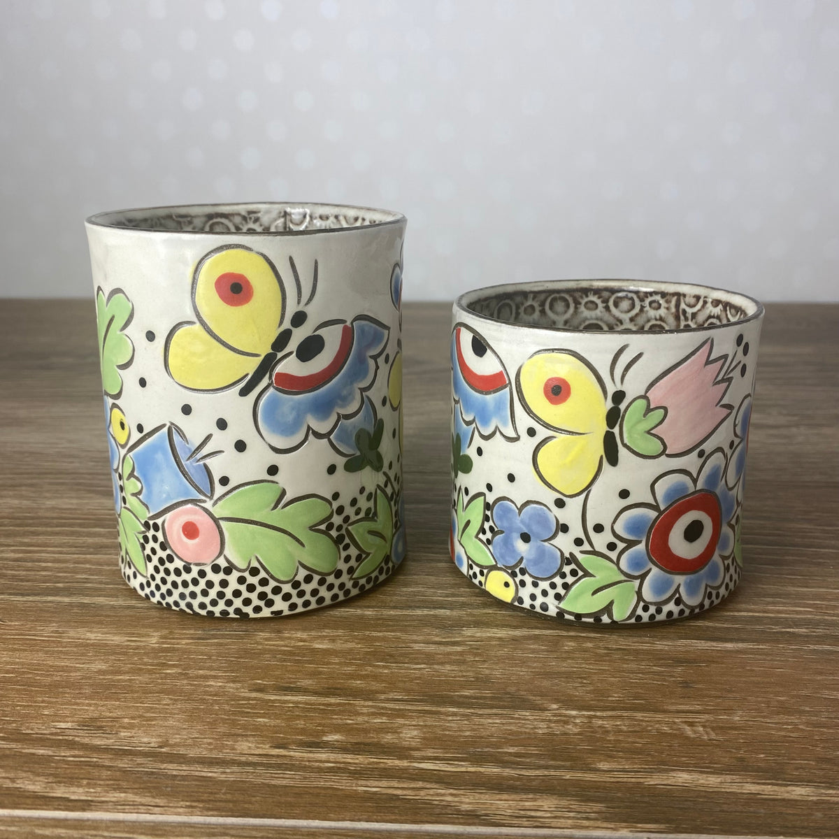 Butterfly and Flower Coffee Mug