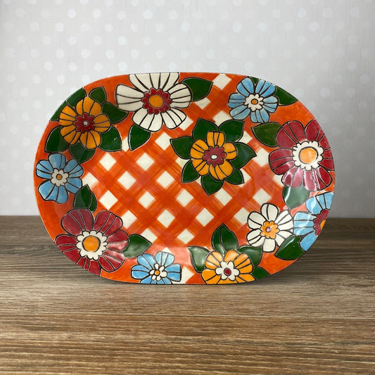 Small Red Platter or Plate