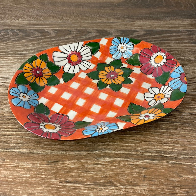 Small Red Platter or Plate