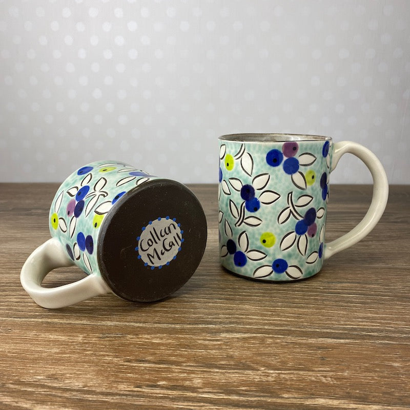 Handpainted Blueberry Mug