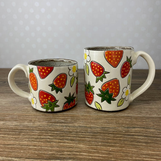 Strawberry Floral Coffee Mug