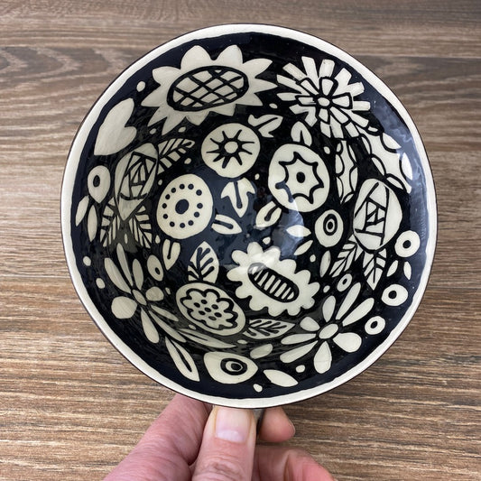 Black and White Soup Bowl