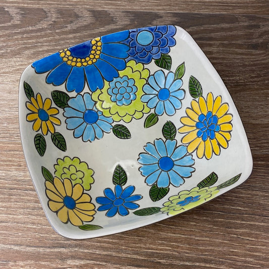 Flower Power Square Bowl