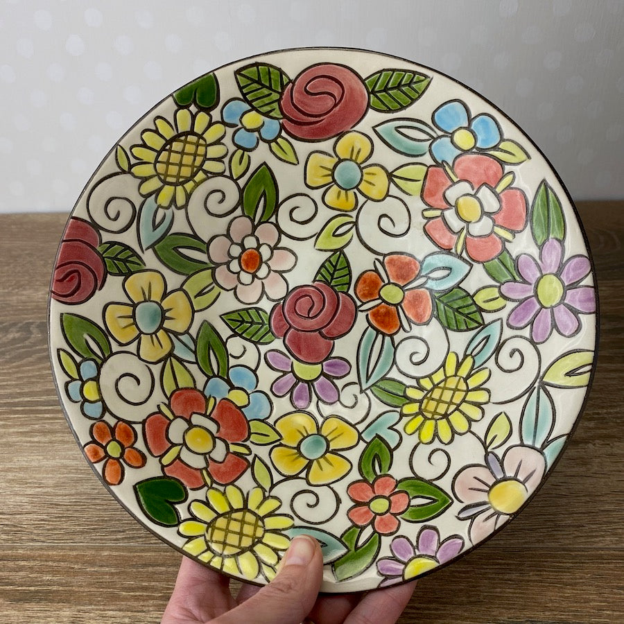 Floral Serving Bowl
