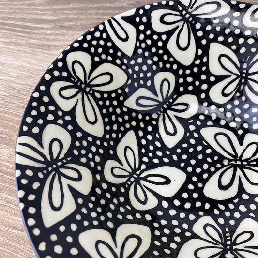 Black and White Butterfly Bowl