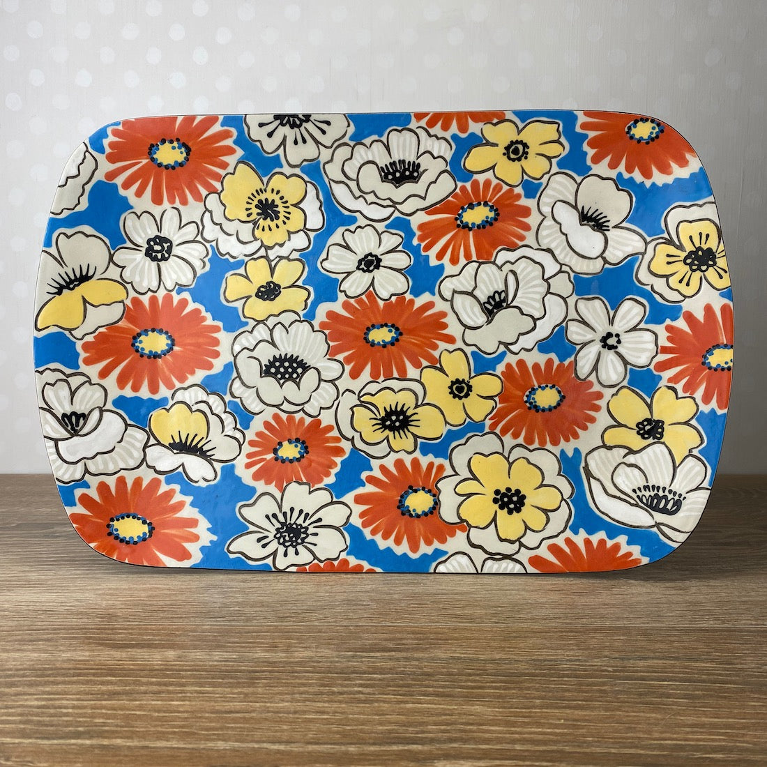 Colorful Stoneware Platter